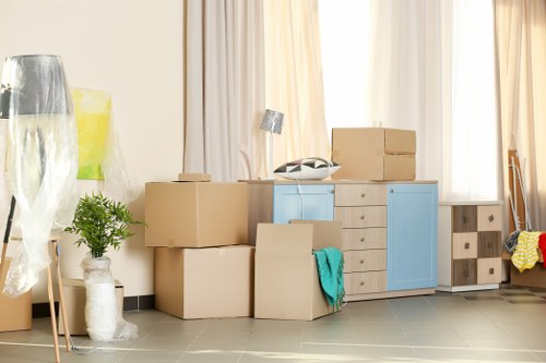 Moving van and helper for a London home relocation