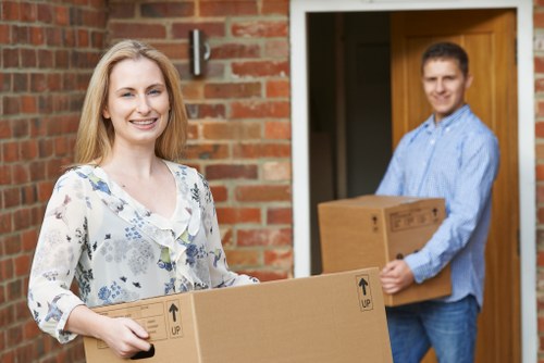 Local movers planning access and parking for a London property