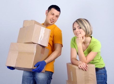 Commercial and domestic transport with a man and van
