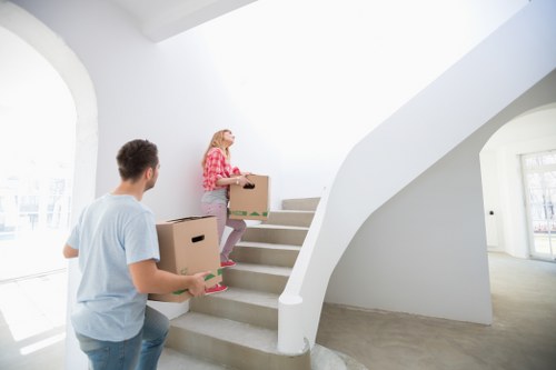 Home removals in London with stair access in a period property