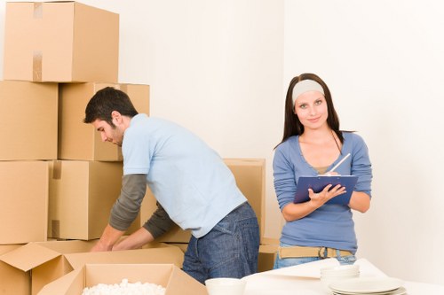 Local moving team handling a flat removal in London