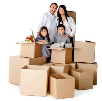 Packing and transport support for a London man with van move